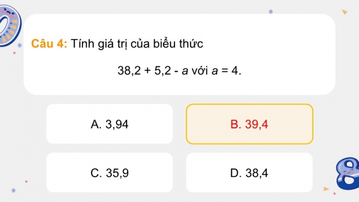 Giáo án PPT dạy thêm Toán 5 Chân trời bài 53: Ôn tập các phép tính với số thập phân