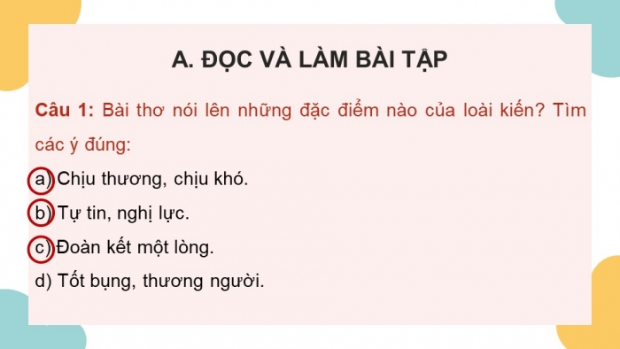 Giáo án điện tử Tiếng Việt 5 cánh diều Bài 7: Điều em muốn nói; Bài ca loài kiến