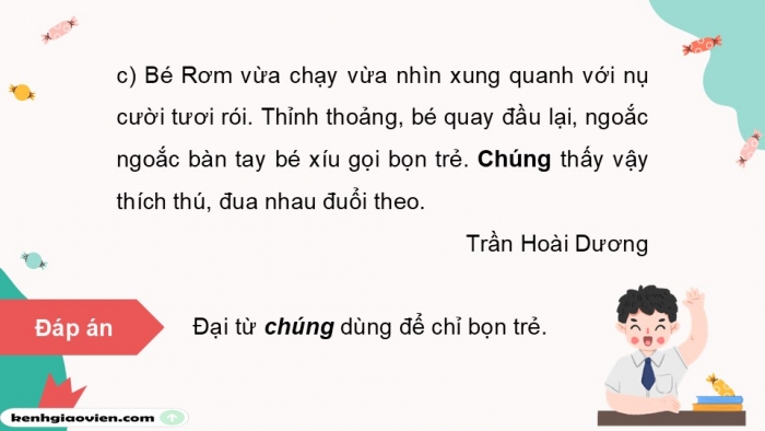 Giáo án điện tử Tiếng Việt 5 cánh diều Bài 7: Đại từ