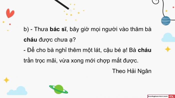 Giáo án điện tử Tiếng Việt 5 cánh diều Bài 7: Luyện tập về đại từ