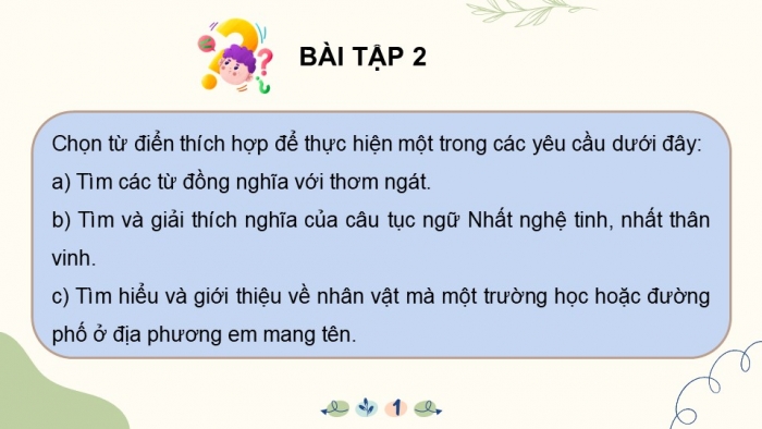 Giáo án điện tử Tiếng Việt 5 cánh diều Bài 6: Luyện tập tra từ điển