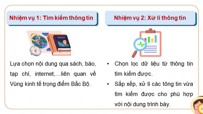 Giáo án điện tử Địa lí 9 chân trời Bài 12: Thực hành Sưu tầm tư liệu và trình bày về vùng kinh tế trọng điểm Bắc Bộ