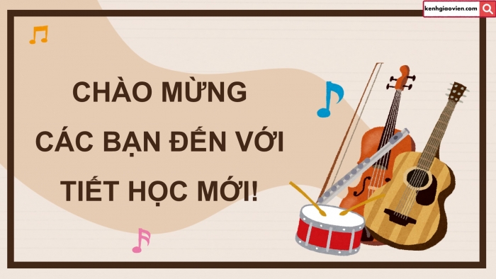 Giáo án điện tử Âm nhạc 5 kết nối Tiết 14: Nhạc cụ Nhạc cụ thể hiện tiết tấu và nhạc cụ thể hiện giai điệu, Ôn bài hát Duyên dáng mùa xuân