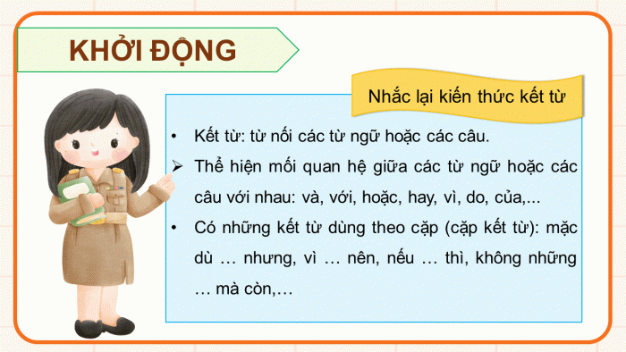 Giáo án điện tử Tiếng Việt 5 kết nối Bài 31: Luyện tập về kết từ