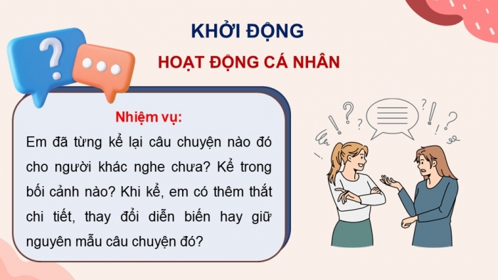 Giáo án điện tử Ngữ văn 9 chân trời Bài 4: Kể một câu chuyện tưởng tượng