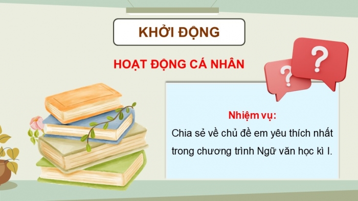 Giáo án điện tử Ngữ văn 9 chân trời Bài Ôn tập cuối học kì I