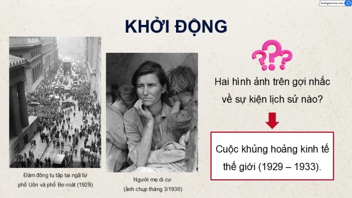 Giáo án điện tử Lịch sử 9 chân trời Bài 7: Phong trào cách mạng Việt Nam thời kì 1930 - 1939