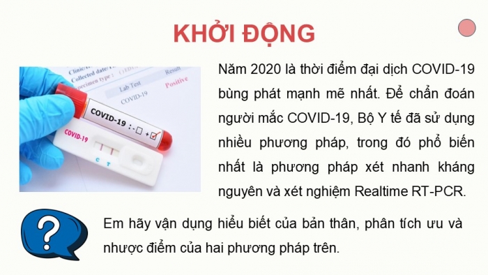 Giáo án điện tử KHTN 9 chân trời - Phân môn Sinh học Bài 39: Quá trình tái bản, phiên mã và dịch mã