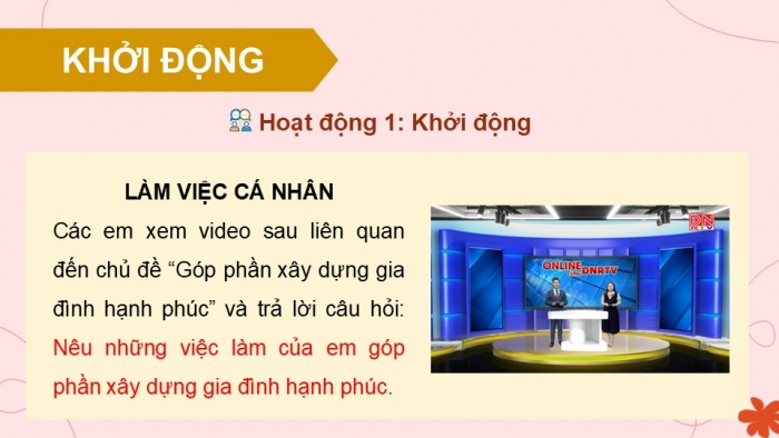 Giáo án điện tử Hoạt động trải nghiệm 9 chân trời bản 2 Chủ đề 4 Tuần 13