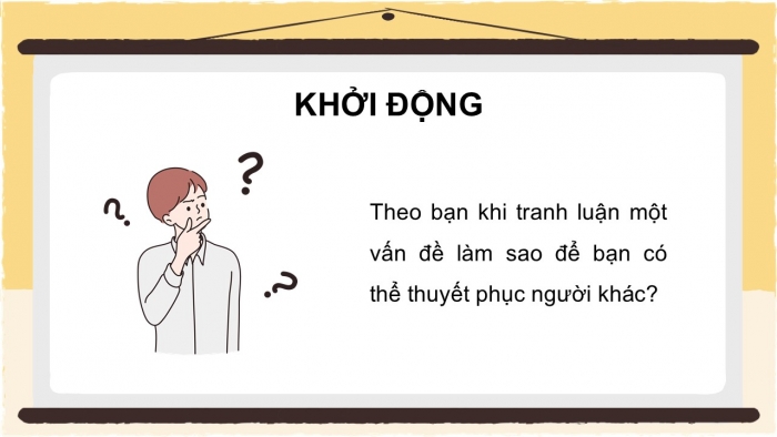 Giáo án điện tử Ngữ văn 12 chân trời Bài 5: Tranh luận một vấn đề xã hội có những ý kiến trái ngược nhau