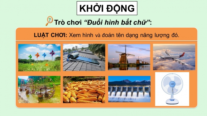 Giáo án điện tử Khoa học 5 kết nối Bài 12: Ôn tập chủ đề Năng lượng