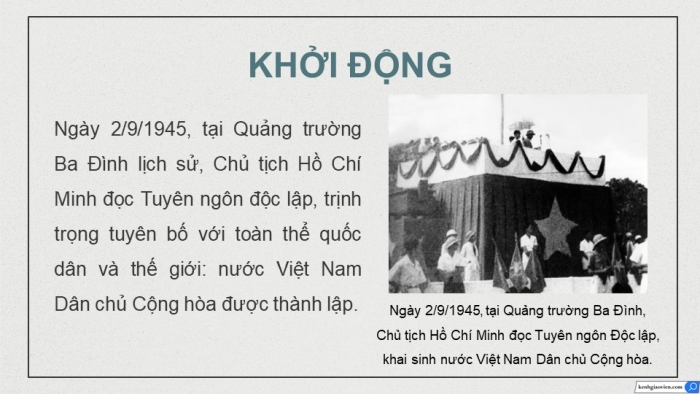 Giáo án điện tử Lịch sử 12 kết nối Bài 6: Cách mạng tháng Tám năm 1945