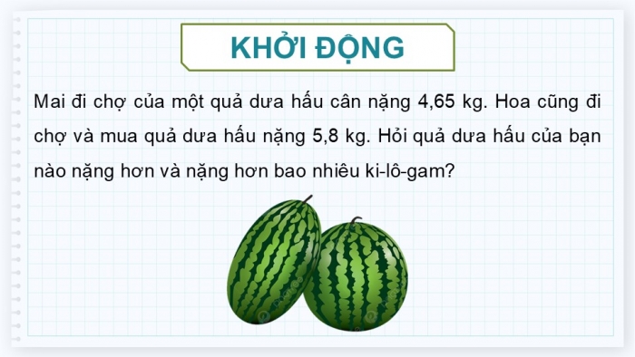 Giáo án PPT dạy thêm Toán 5 Chân trời bài 29: Trừ hai số thập phân