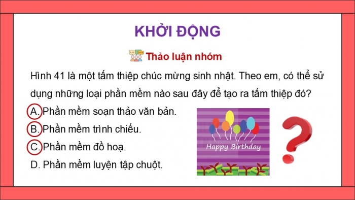 Giáo án điện tử Tin học 5 kết nối Bài 8A: Làm quen với phần mềm đồ họa