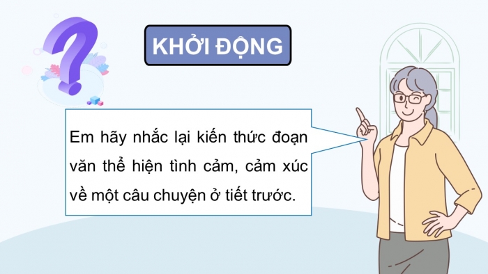 Giáo án điện tử Tiếng Việt 5 kết nối Bài 24: Đánh giá, chỉnh sửa đoạn văn thể hiện tình cảm, cảm xúc về một câu chuyện