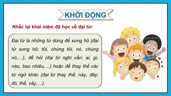 Giáo án điện tử Tiếng Việt 5 chân trời Bài 3: Đại từ xưng hô