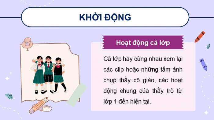 Giáo án điện tử Hoạt động trải nghiệm 5 kết nối Chủ đề Tôn sư trọng đạo - Tuần 10