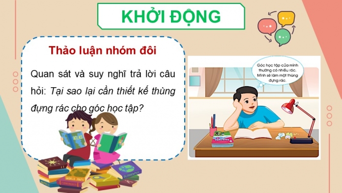 Giáo án điện tử Công nghệ 5 cánh diều Bài 5: Dự án Em tập làm nhà thiết kế