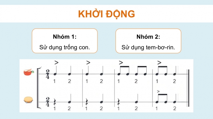 Giáo án điện tử Âm nhạc 5 kết nối Tiết 9: Lí thuyết âm nhạc Nhịp 2/4, Đọc nhạc Bài số 2