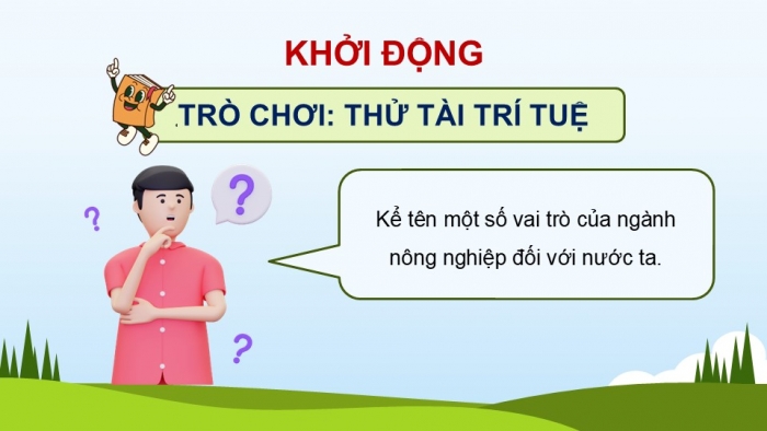 Giáo án điện tử Địa lí 12 chân trời Bài 14: Tổ chức lãnh thổ nông nghiệp