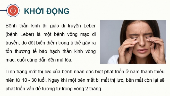 Giáo án điện tử Sinh học 12 cánh diều Bài 9: Di truyền gene ngoài nhân