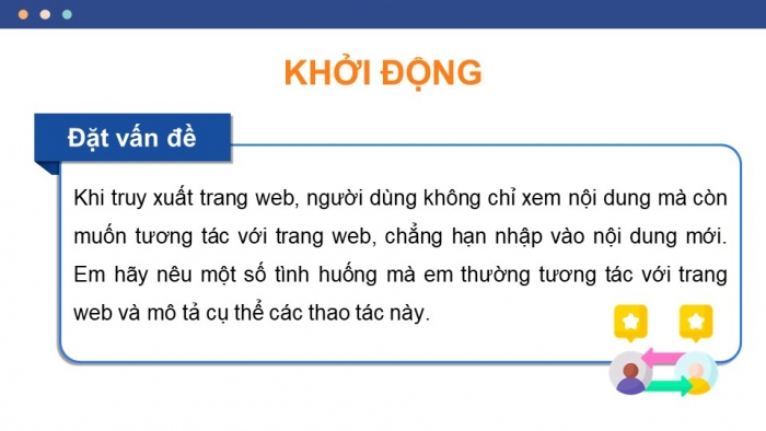 Giáo án điện tử Khoa học máy tính 12 chân trời Bài F5: Tạo biểu mẫu trong trang web