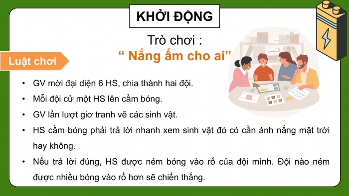 Giáo án điện tử Khoa học 5 chân trời Bài 11: Năng lượng mặt trời, gió và nước chảy