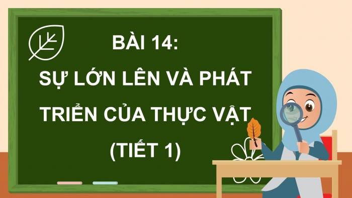 Giáo án điện tử Khoa học 5 chân trời Bài 14: Sự lớn lên và phát triển của thực vật