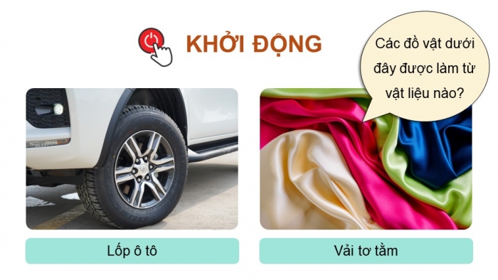 Giáo án điện tử Hoá học 12 chân trời Bài 11: Tơ – Cao su – Keo dán tổng hợp