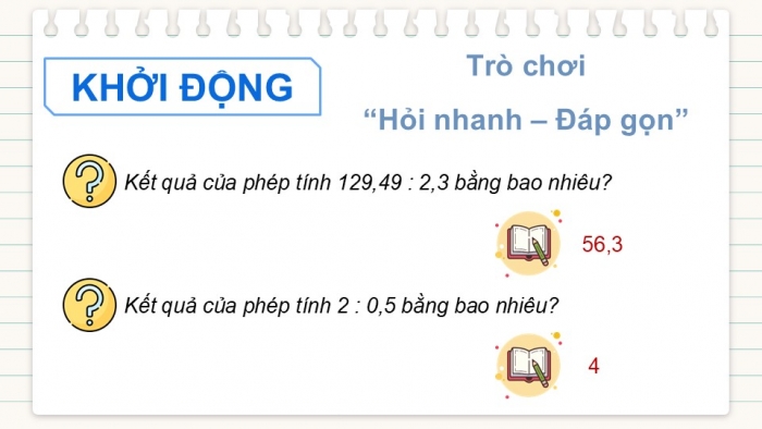 Giáo án điện tử Toán 5 cánh diều Bài 39: Luyện tập chung