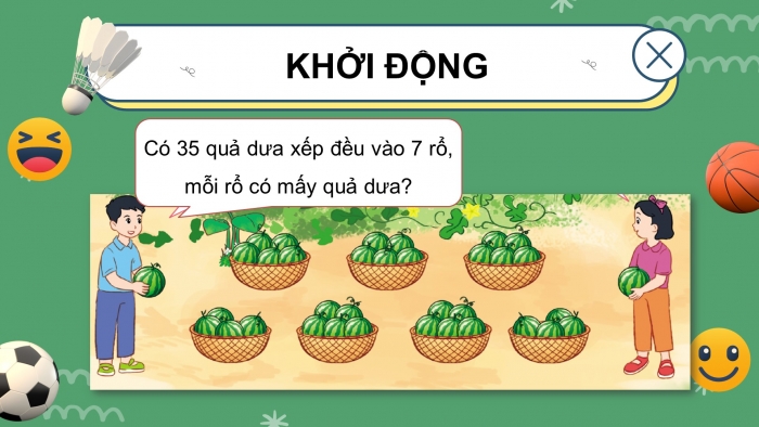 Giáo án điện tử Toán 3 cánh diều bài Bảng chia 7