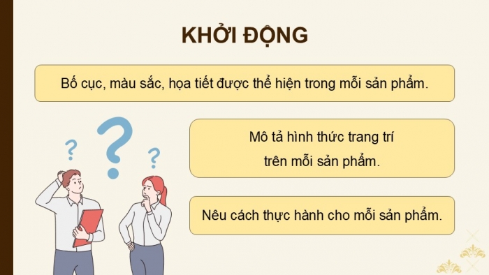 Giáo án điện tử Mĩ thuật 9 cánh diều Bài 6: Trang trí bằng khuôn in trổ thủng