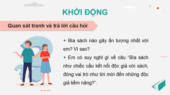 Giáo án điện tử Mĩ thuật 9 cánh diều Bài 8: Thiết kế bìa sách