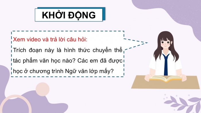 Giáo án điện tử chuyên đề Ngữ văn 12 kết nối CĐ 2 Phần 3: Thực hành chuyển thể tác phẩm văn học