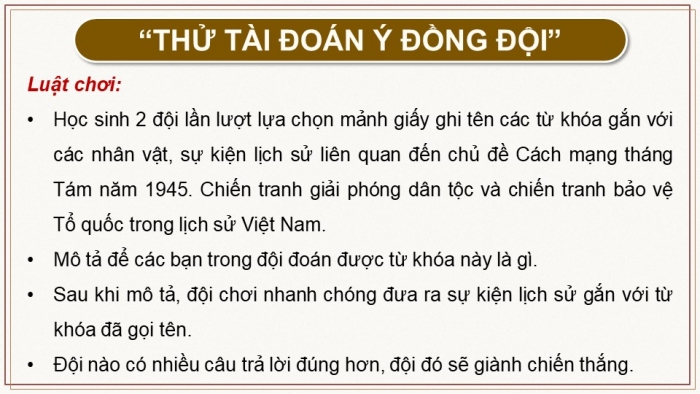 Giáo án điện tử Lịch sử 12 chân trời Thực hành Chương 3