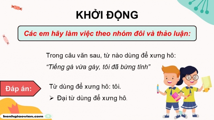 Giáo án điện tử Tiếng Việt 5 cánh diều Bài 7: Đại từ