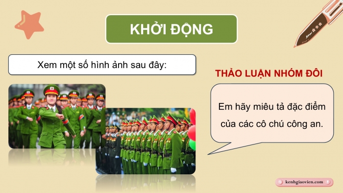 Giáo án điện tử Tiếng Việt 5 cánh diều Bài 9: Chú công an