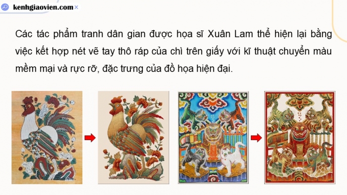 Giáo án điện tử Mĩ thuật 9 kết nối Bài 7: Cảm hứng trong sáng tác hội họa