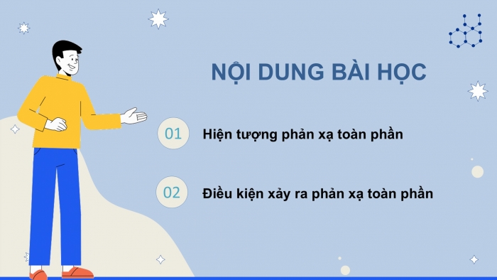 Giáo án điện tử KHTN 9 chân trời - Phân môn Vật lí Bài 6: Phản xạ toàn phần