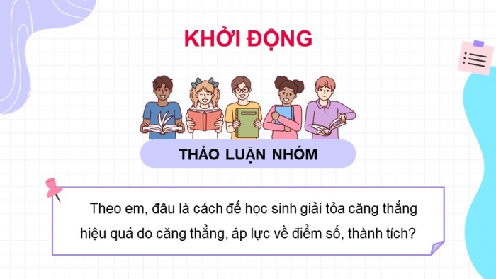 Giáo án điện tử Hoạt động trải nghiệm 9 cánh diều Chủ đề 3 - Hoạt động giáo dục 1: Ứng phó với căng thẳng