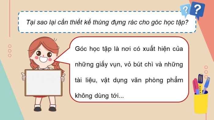 Giáo án điện tử Công nghệ 5 cánh diều Bài 5: Dự án Em tập làm nhà thiết kế