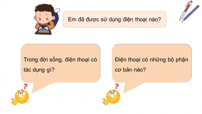 Giáo án điện tử Công nghệ 5 cánh diều Bài 6: Sử dụng điện thoại