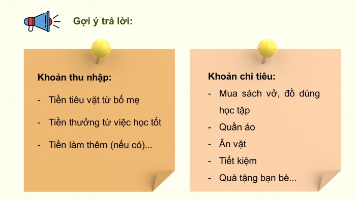 Giáo án điện tử Hoạt động trải nghiệm 9 cánh diều Chủ đề 4 - Hoạt động giáo dục 2: Xây dựng ngân sách cá nhân