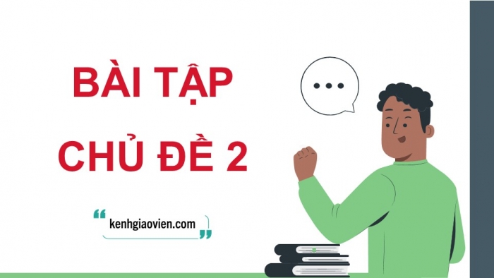 Giáo án điện tử Vật lí 12 cánh diều Bài tập Chủ đề 2