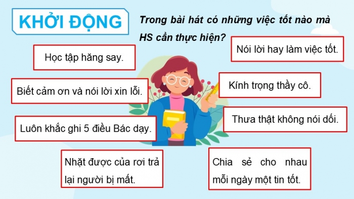 Giáo án điện tử Đạo đức 5 chân trời Bài 6: Em bảo vệ cái đúng, cái tốt