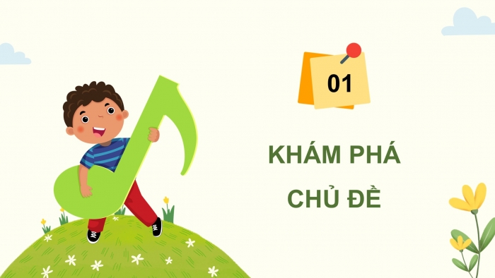 Giáo án điện tử Âm nhạc 5 chân trời Tiết 1: Khám phá. Khám phá nhịp điệu nhanh dần, chậm dần. Hát những bông hoa những bài ca