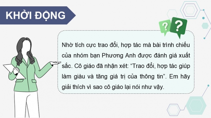 Giáo án điện tử Tin học 9 cánh diều Chủ đề E2 Bài 1: Sử dụng bài trình chiếu trong trao đổi thông tin