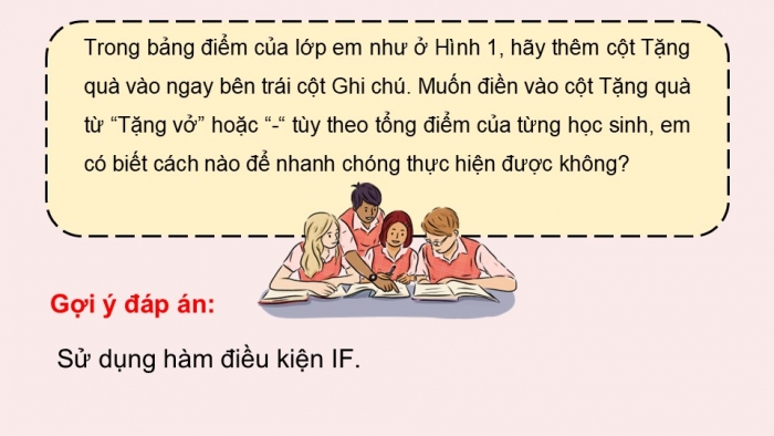 Giáo án điện tử Tin học 9 cánh diều Chủ đề E3 Bài 2: Hàm điều kiện IF