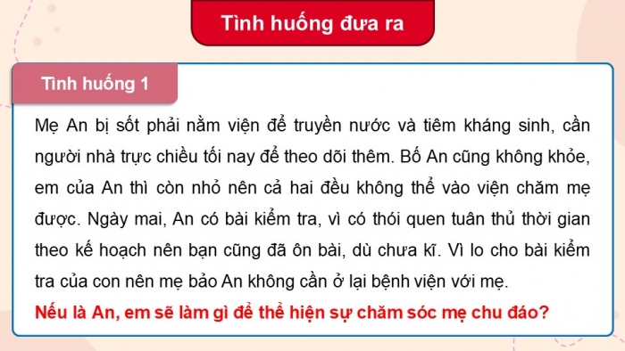 Giáo án điện tử Hoạt động trải nghiệm 12 cánh diều Chủ đề 4: Tổ chức cuộc sống gia đình (P1)