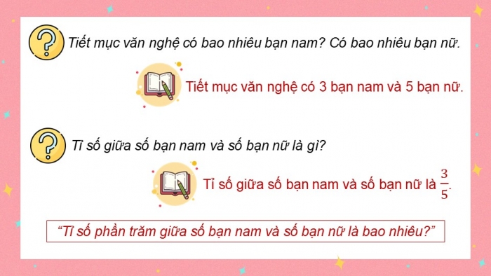 Giáo án điện tử Toán 5 cánh diều Bài 41: Tìm tỉ số phần trăm của hai số